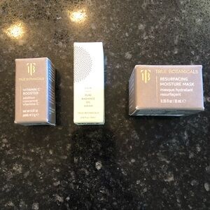 Set of 3 Travel/Sample Sizes or 3 True Botanicals products